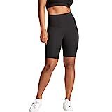 Yummie Women's Mel Cotton Stretch Shaping Biker Shorts, Black, XS | Amazon (US)