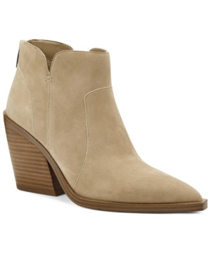 Vince Camuto Women's Gradesha Stacked-Heel Booties Women's Shoes | Macys (US)
