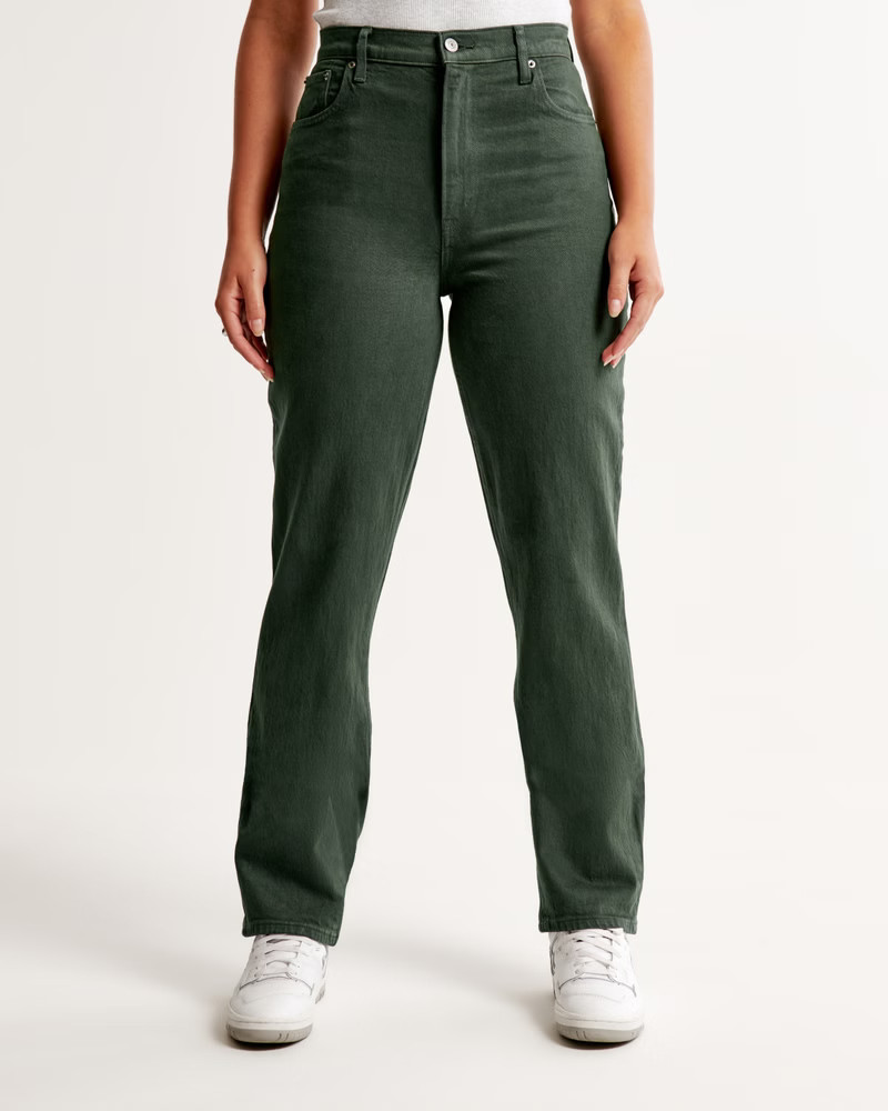 Curve Love Ultra High Rise 90s Straight Jean | Abercrombie & Fitch (US)