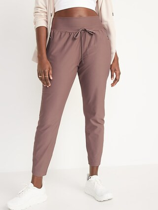 High-Waisted PowerSoft Zip Jogger Pants for Women | Old Navy (US)