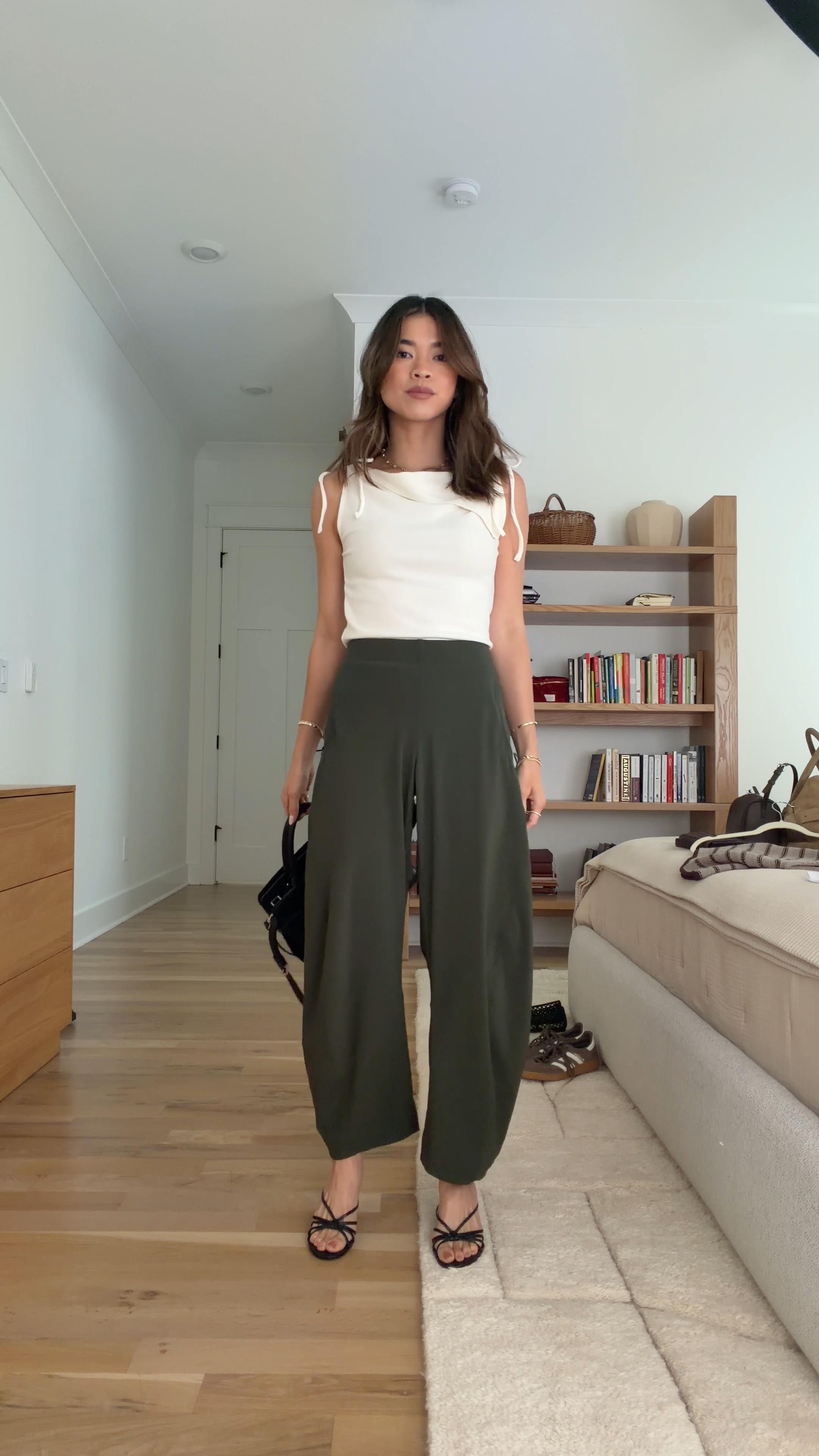 Date night outfit inspo. I love these barrel pants from @Ruti!

Sizing info: 
-Ruti The On The Loose Work Pants (Size 0 regular in Verdant) 
-Reformation Emma Knit Top (XS in Fior Di Latte)

green pants, petite pants, green petite pants, fall pants, summer pants, barrel pants, summer outfit, fall outfit, vacation outfit, travel outfit, best petite pants, petite barrel pants, comfy pants, viral barrel pants, fall style, petite fall style, fall top, heels, black heels

#LTKootd #LTKSeasonal #LTKPetite