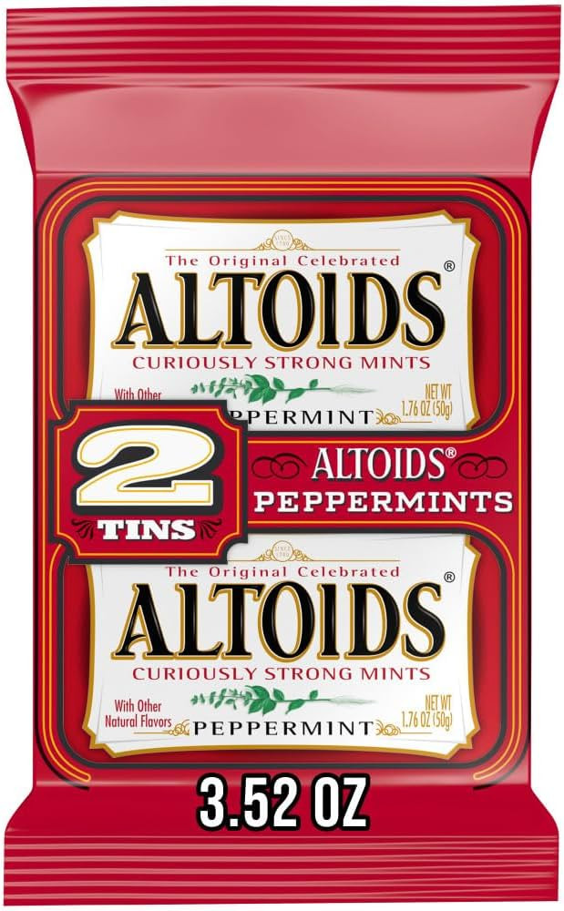 ALTOIDS Peppermint Mints, Peppermint Candy, 1.76 oz. Pack of 2 | Amazon (US)