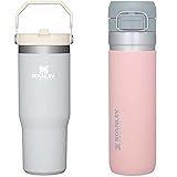 Stanley IceFlow Stainless Steel Tumbler with Straw & GO The Quick Flip GO Bottle 24OZ Blush | Amazon (US)