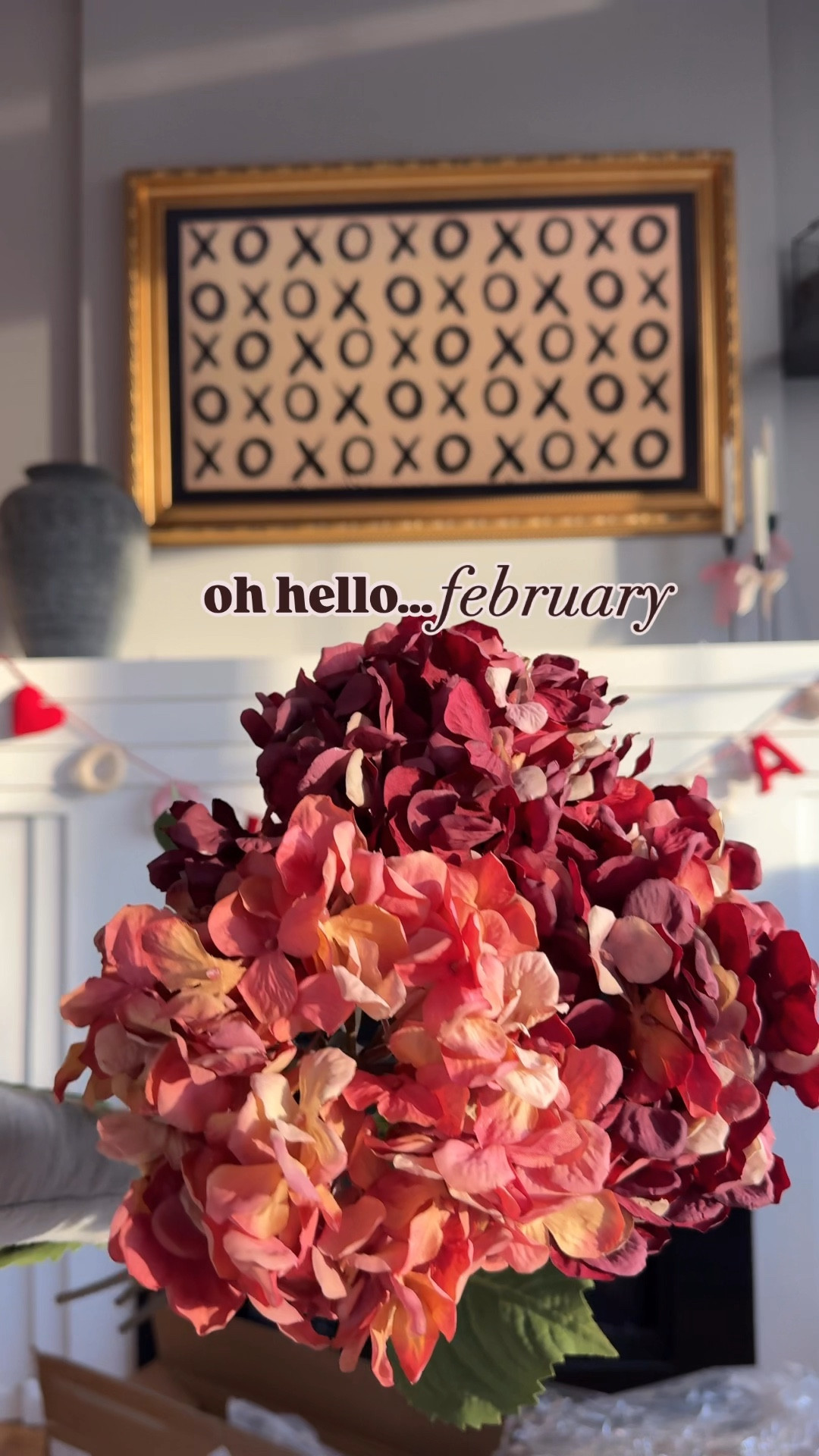 Just got these beautiful new faux floral stems in and they are over 50% off! February Valentine’s Day decor for our mantle, pink + red home decor, vday garland 

#LTKWatchNow #LTKHome
