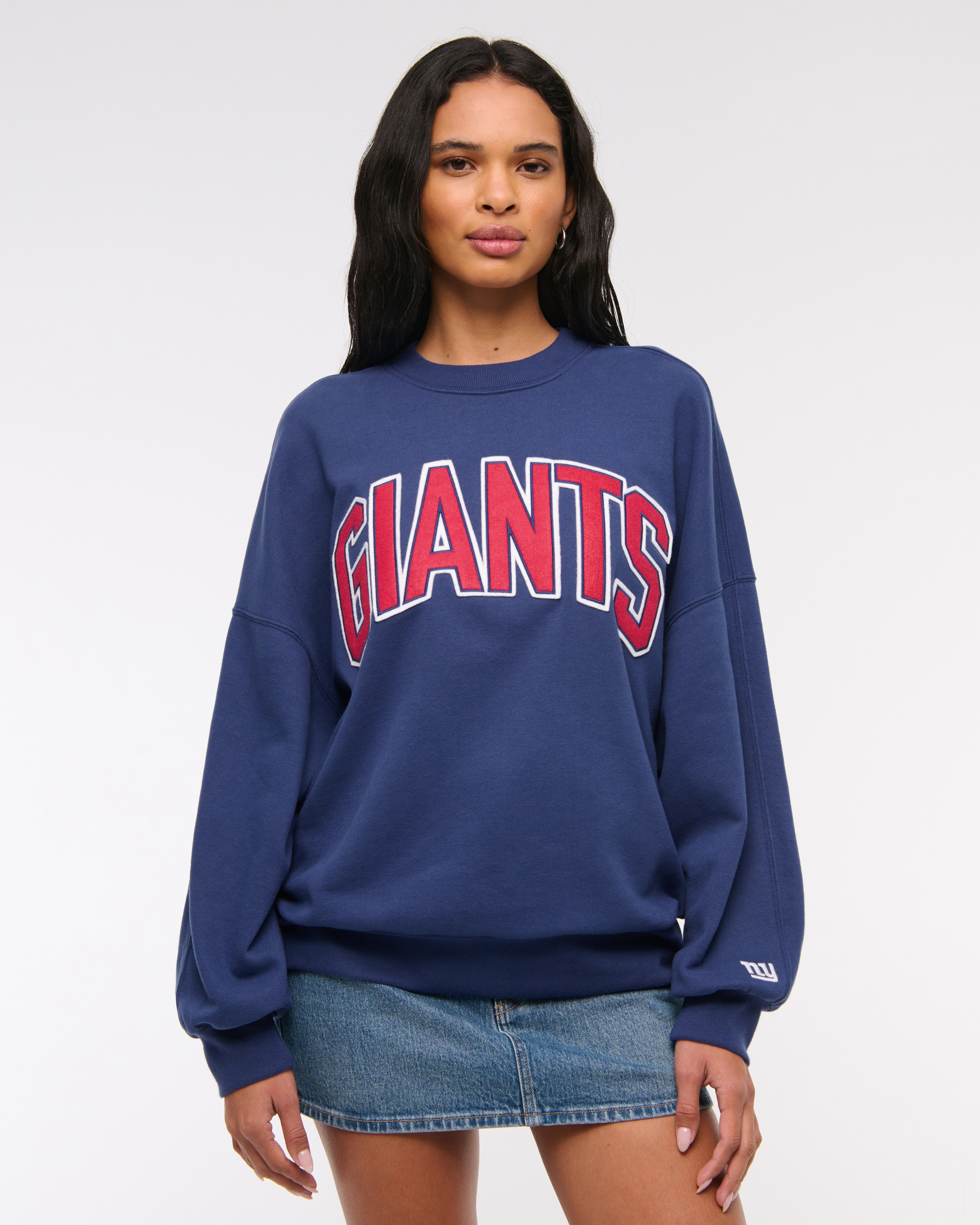 New York Giants Graphic Oversized Sunday Crew | Abercrombie & Fitch (US)