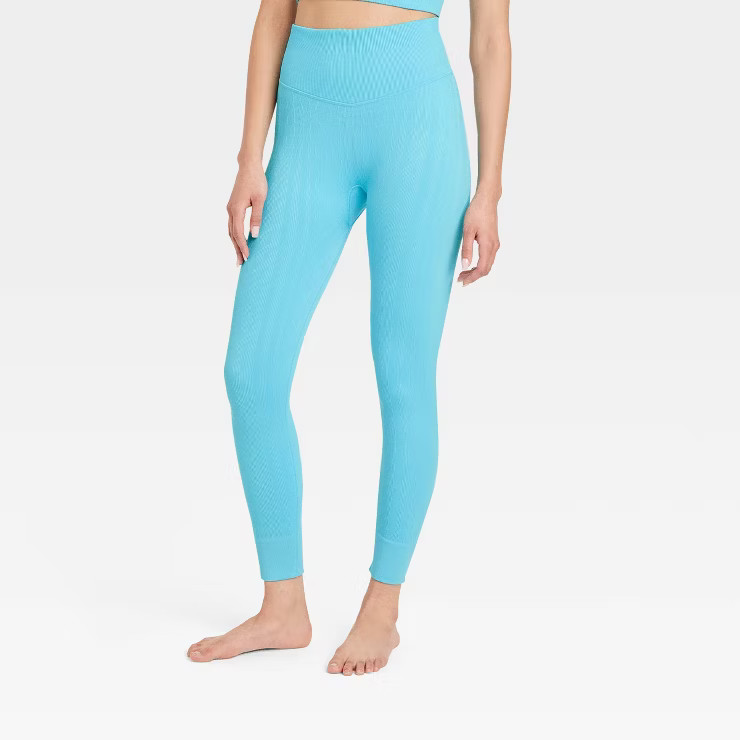 Women's Seamless Cable Knit 7/8 Leggings - JoyLab™ | Target