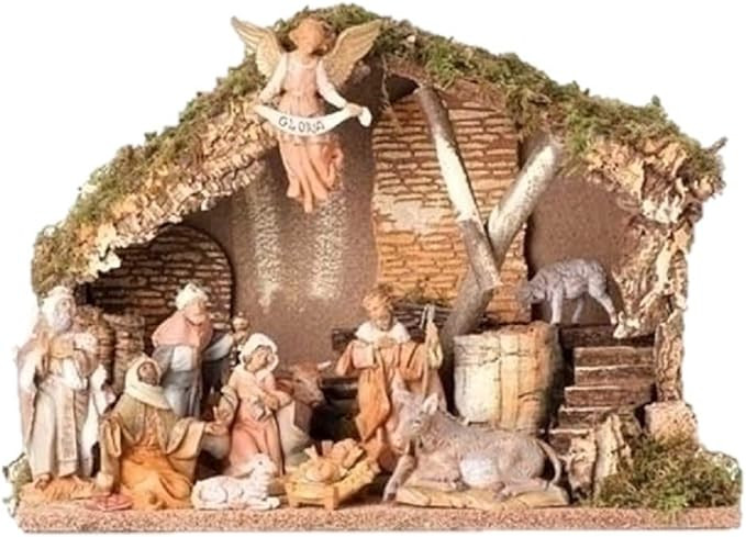 Fontanini 11-Piece 5" Nativity Set with Stable – Handcrafted in Italy, Italian-Style Christmas ... | Amazon (US)