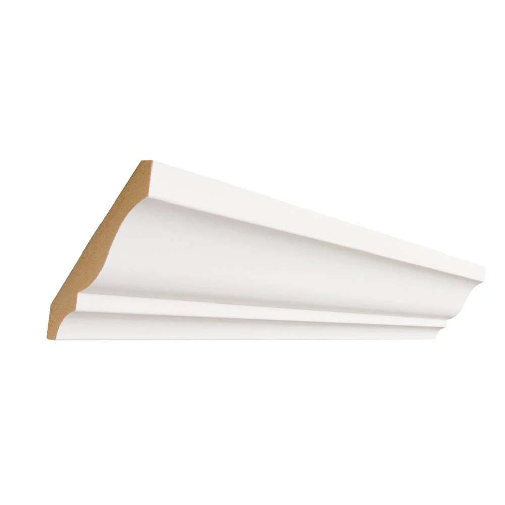 allen + roth 3-5/8-in x 12-ft Painted MDF 49 Crown Moulding in White | 49-PFMDF12 | Lowe's