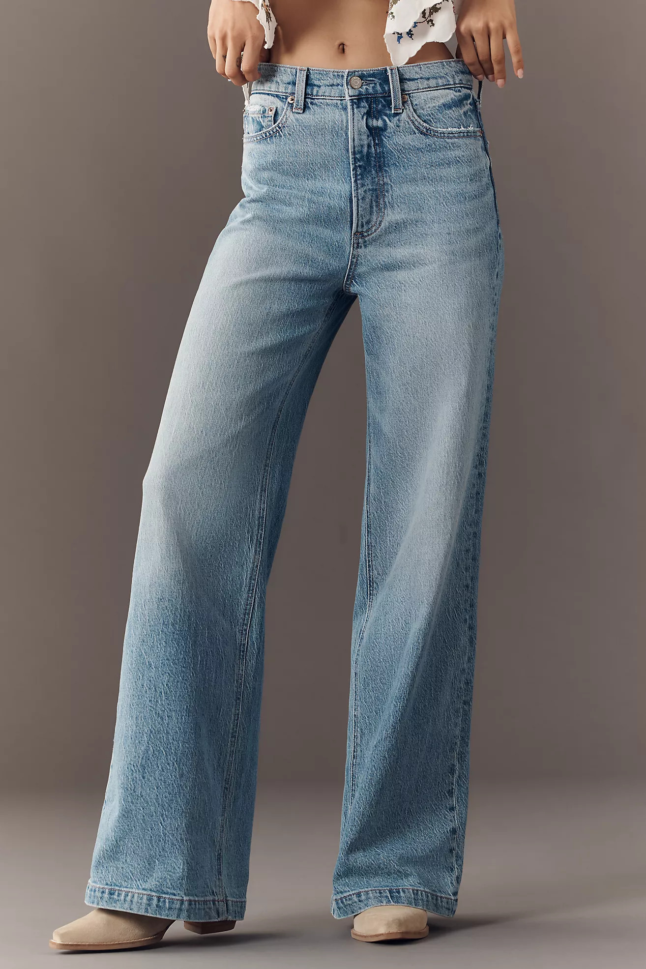 Pistola Lana High-Rise Wide-Leg Jeans | Anthropologie (US)