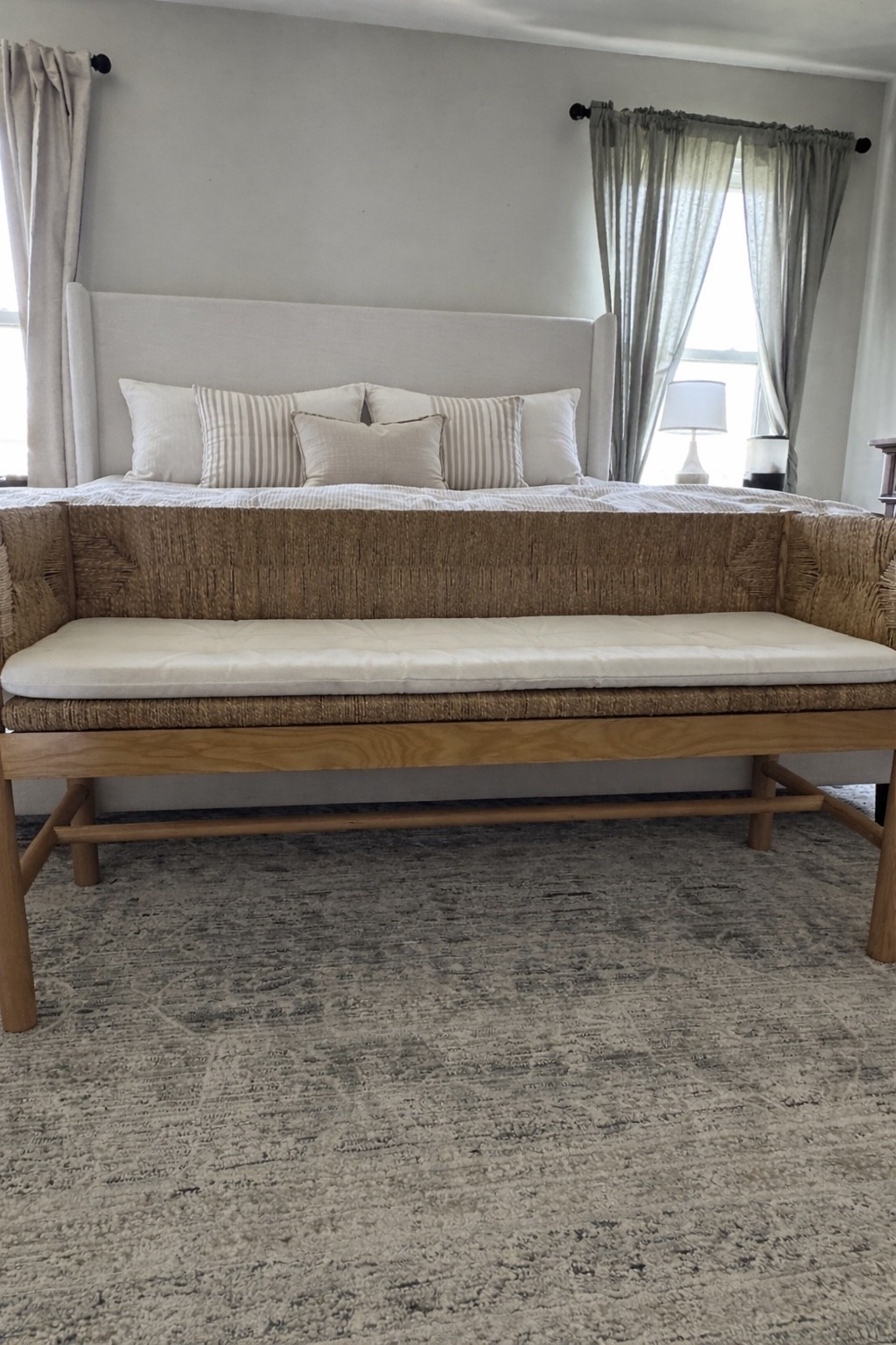 Absolutely in love with my bench! Restocking soon! My bed is in the shade ivory🤍

#LTKvlog #LTKHome #LTKmomlife