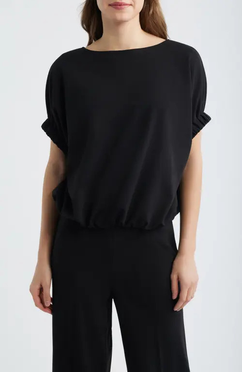 Anne Klein Boat Neck Dolman Sleeve Top in Anne Black at Nordstrom, Size X-Large | Nordstrom