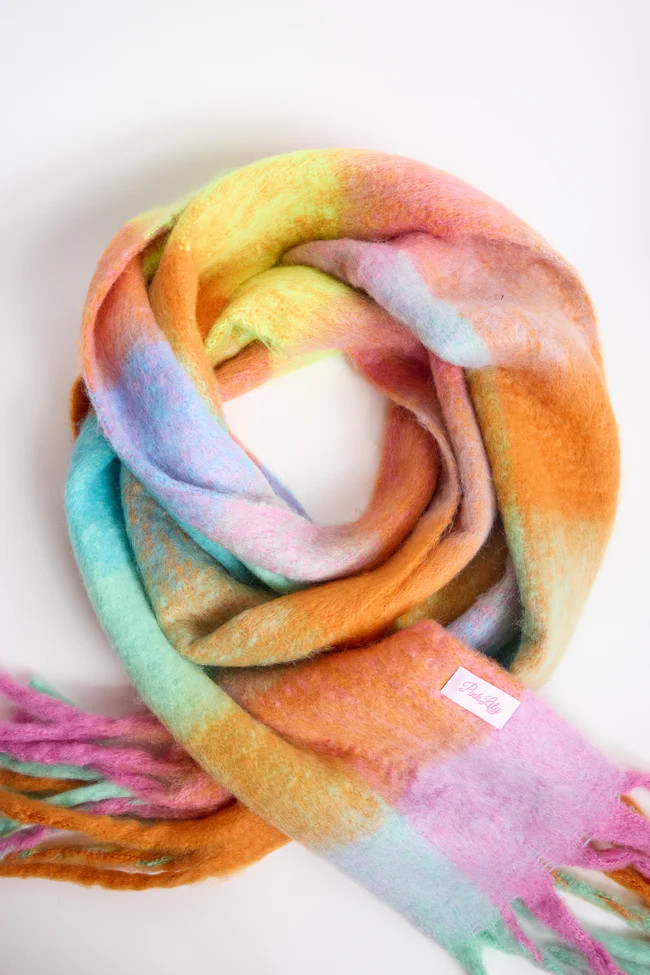 Harper Plaid Scarf | Pink Lily