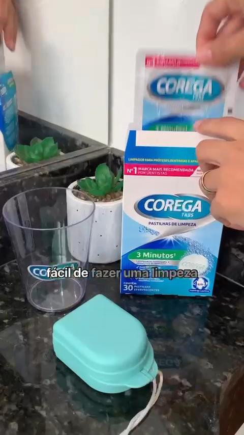Pastilhas de limpeza profunda para protetores bucais, próteses, plaquinhas e aparelhos removíveis .

#LTKhome #LTKbrasil #LTKVideo