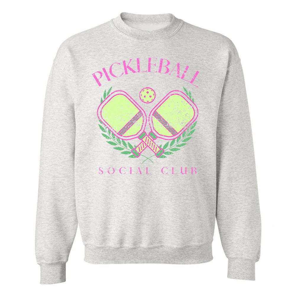 'Pickleball Social Club' Crewneck Sweatshirt | United Monograms
