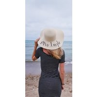 Personalized Straw Hat, Large Brim Sun Bride Beach Hat, Custom Name Summer Bridesmaid Proposal Gift, Birthay Gift | Etsy (US)