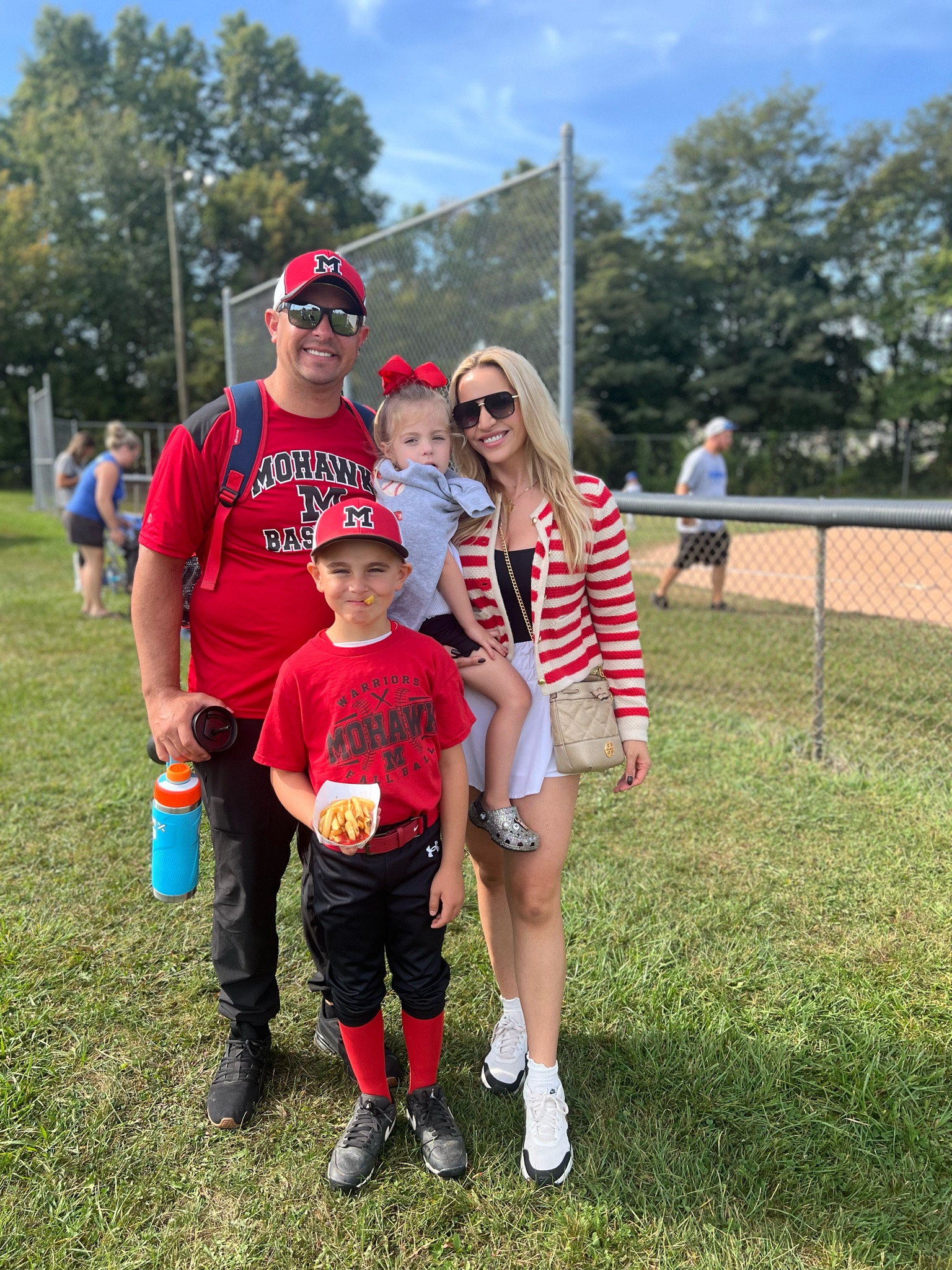 Fall sale target cardigan Anthropologie look for less baseball game ootd mom look sporty athleisure red white black 

#LTKFindsUnder50 #LTKFallSale #LTKStyleTip