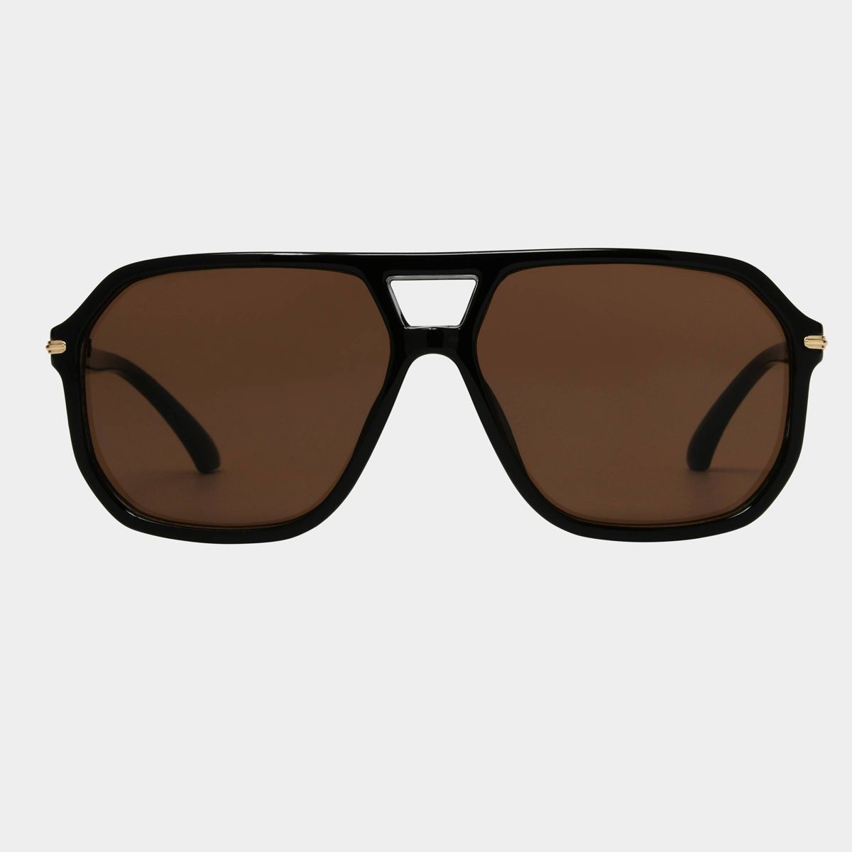 Women's Plastic Aviator Sunglasses - Universal Thread™ Black | Target