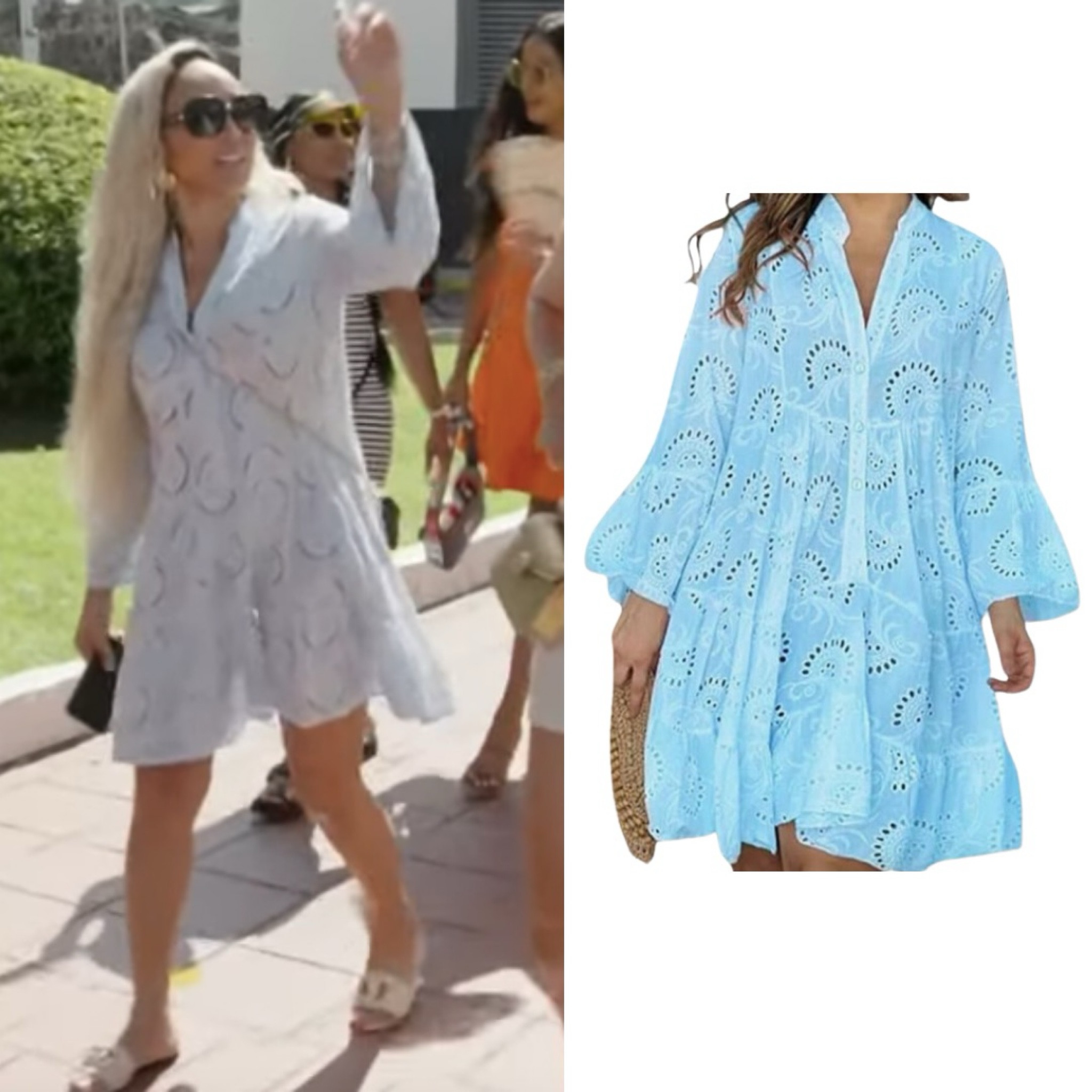 Karen Huger’s Eyelet Dress