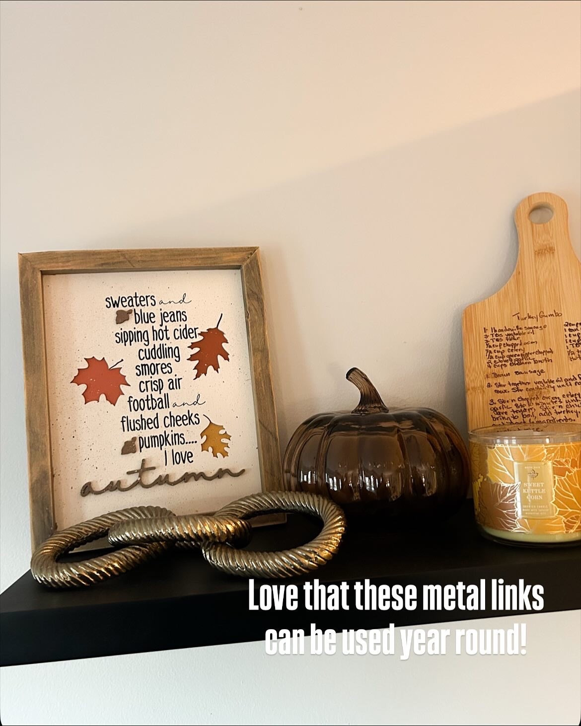Metal link chain, home decor, glass pumpkin

#LTKSaleAlert #LTKHalloween #LTKHome