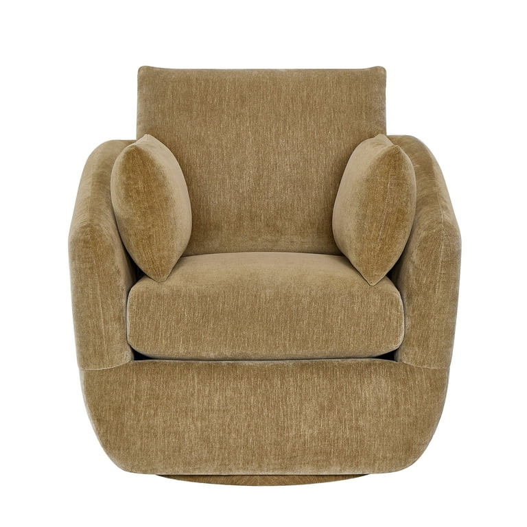 Beautiful Louisa Swivel Chair by Drew Barrymore, Latte | Walmart (US)