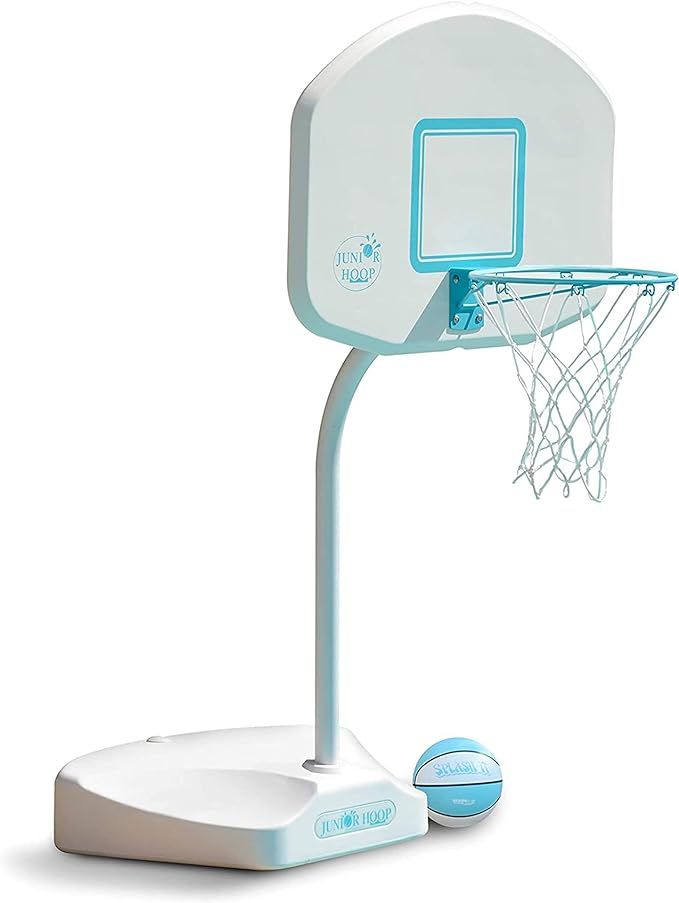 Dunn-Rite Junior Hoop Poolside Fillable Base Basketball Hoop w/ Ball, Base, & 14 Inch Stainless S... | Amazon (US)