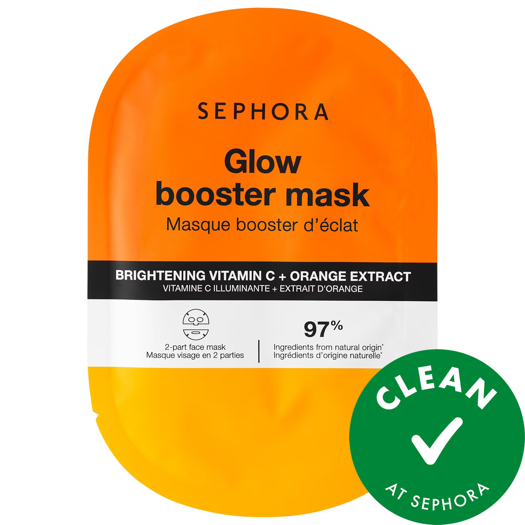 SEPHORA COLLECTION Booster Face Mask Brighten + Glow 1 mask / pack | Sephora (US)
