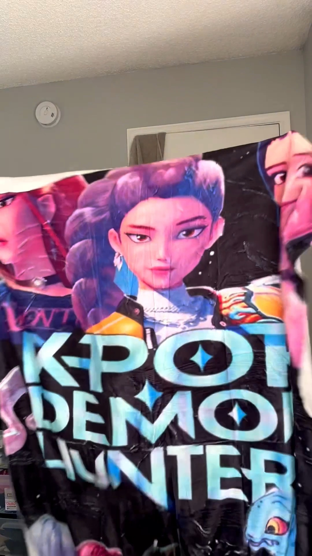 ✨ Cozy meets fierce ✨ This K-pop Demon Hunter blanket is the perfect mix of comfort and bold vibes. Soft, warm, and oversized — it’s made for snuggling while repping that edgy aesthetic. Whether you’re binge-watching dramas, gaming, or curling up with a good book, this blanket gives main character energy. 💀🔥 

#LTKKids #LTKHome #LTKFindsUnder50