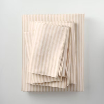 Full 100% Washed Linen Solid Sheet Set White/Natural - Casaluna™ | Target