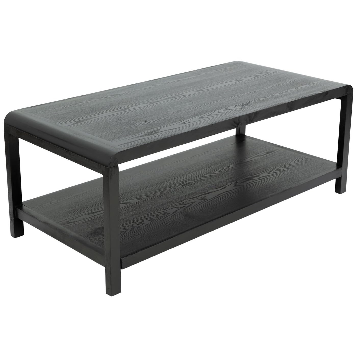 Hobby Lobby Black Wood Coffee Table, MDF Material, 150 lbs Top Weight Limit, Rounded Corners, Mod... | Amazon (US)