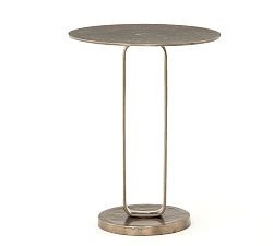 Charlesbourg Round Metal End Table (17.5") | Pottery Barn (US)