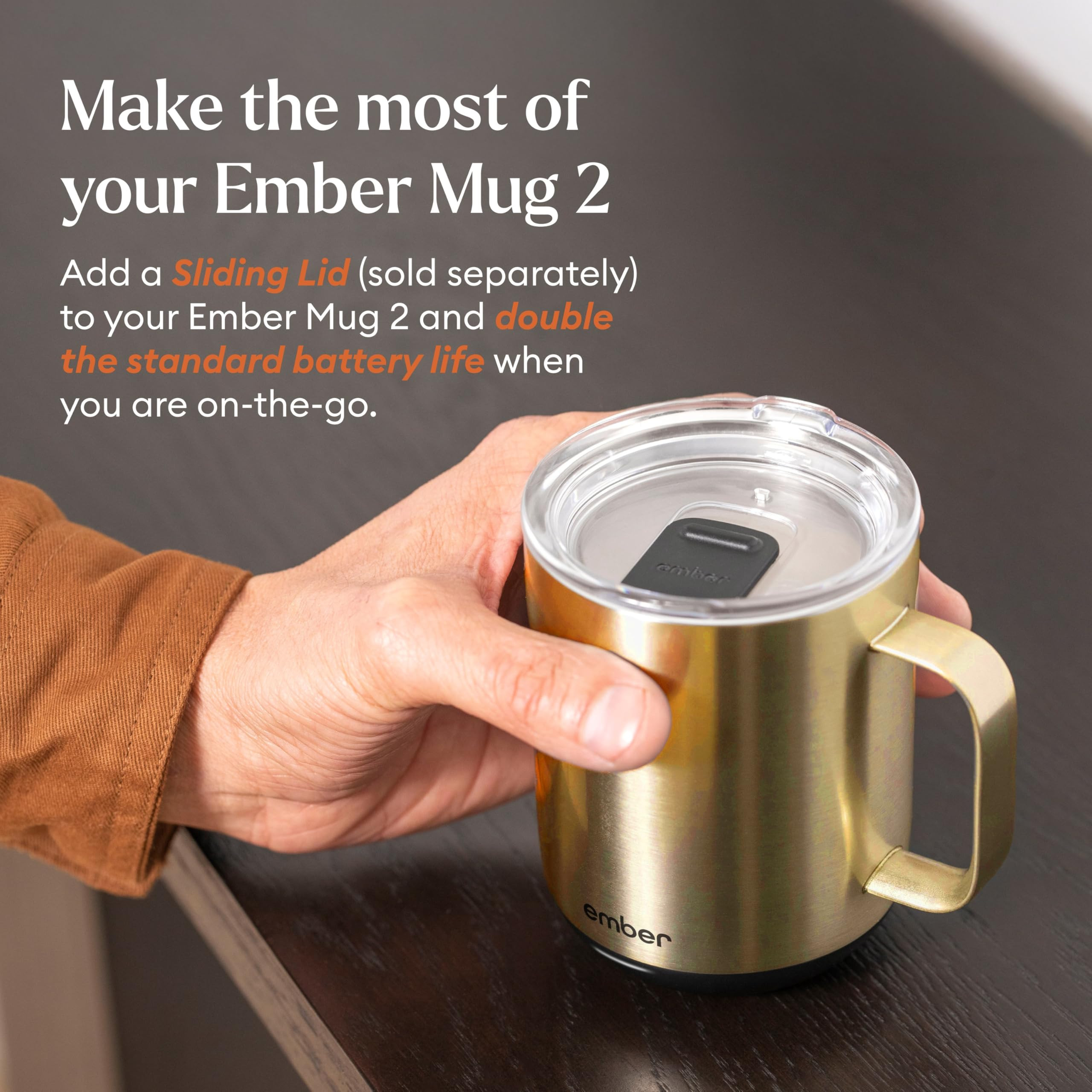 Ember Temperature Control Smart Mug 2, 10 Oz, App-Controlled Heated Coffee Mug with 80 Min Batter... | Amazon (US)