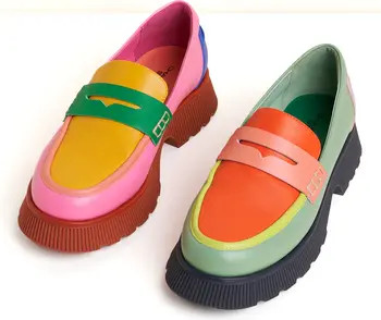 Adam Mismatched Lug Sole Penny Loafer | Nordstrom