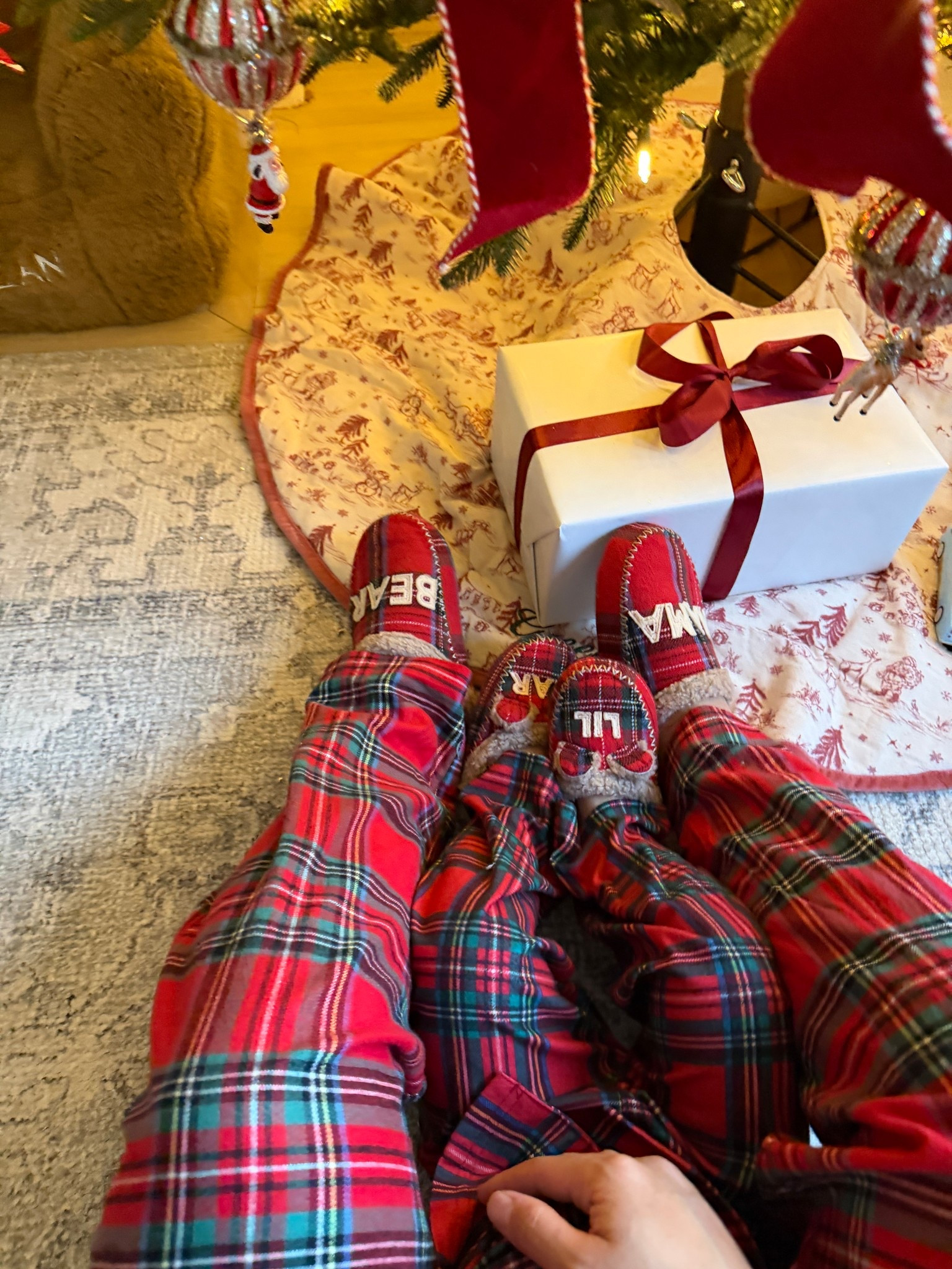 Holiday matching family pajamas // mama bear slippers 

#LTKHoliday #LTKKids