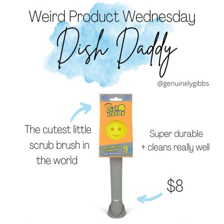 Weird Product Wednesday is BACK and this week I’m featuring my favorite dish brush ever. The Dish Daddy! Not only is it super cute it’s really good at cleaning stuck on messes. #kitchen #gadgets

#LTKhome #LTKfamily