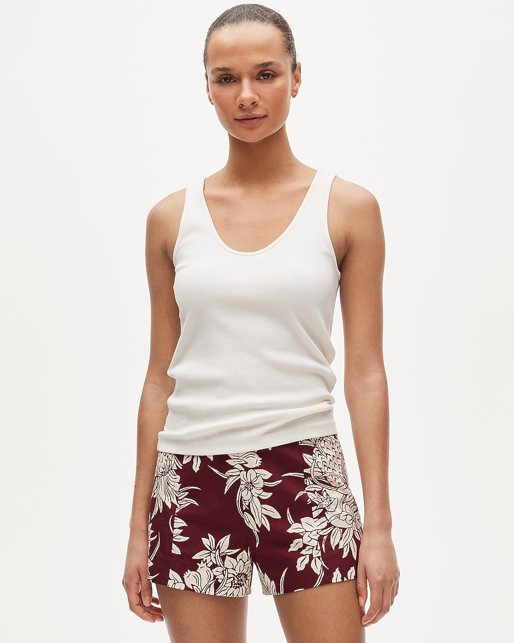 Perfect rib V-neck tank top | J. Crew US