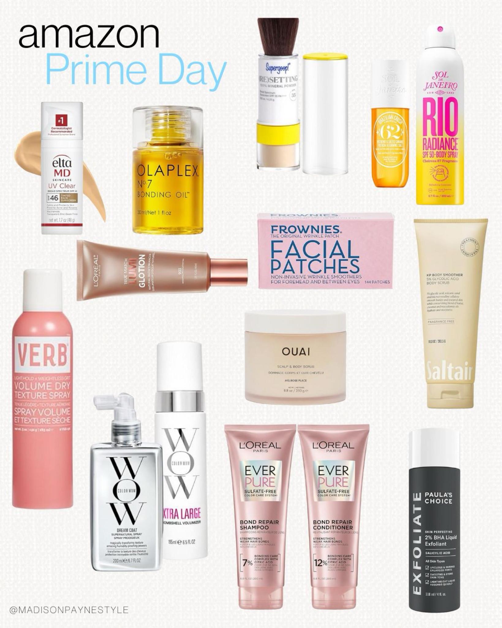 Amazon Prime Day Beauty 

prime day, prime sale, prime day sale, amazon prime day, amazon, amazon finds, amazon style, amazon fashion, Madison Payne 

#LTKSeasonal #LTKStyleTip #LTKSaleAlert