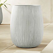 Pod Modern Grey Cement Outdoor Planter XL + Reviews | CB2 | CB2