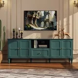 CBJCBJ 67"Mid-Century Modern TV Stand with Storage and Adjustable Partition , Media Console for T... | Walmart (US)