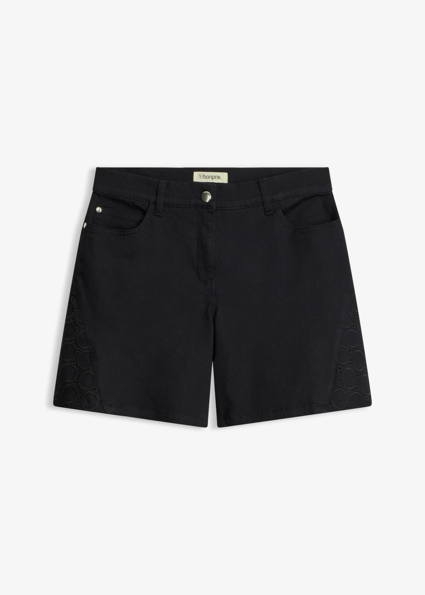 Short met broderie anglaise zwart | Bonprix NL (Influencer)