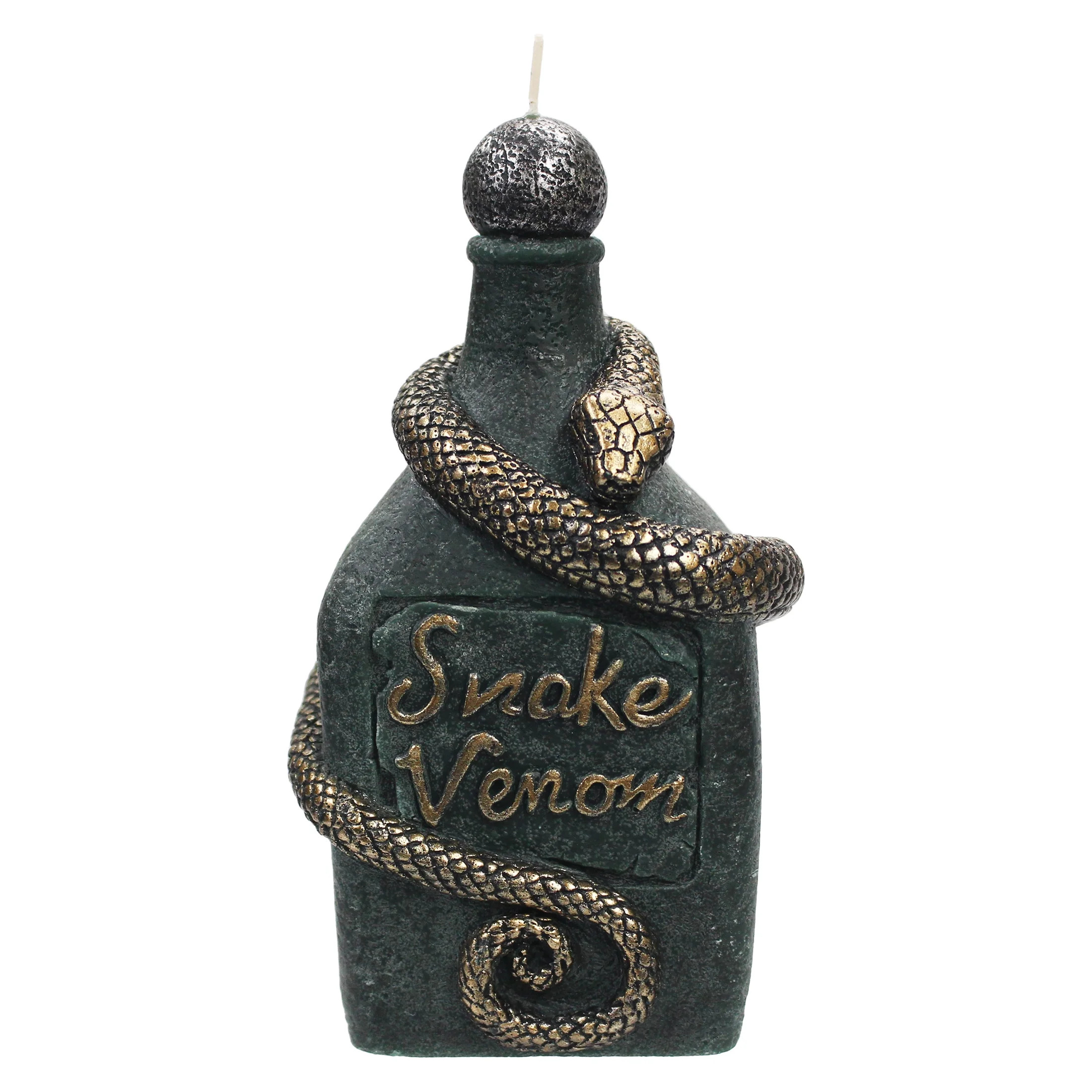 Mainstays Unscented Halloween Snake Venom Figural Candle, 6.6 inches, Green | Walmart (US)