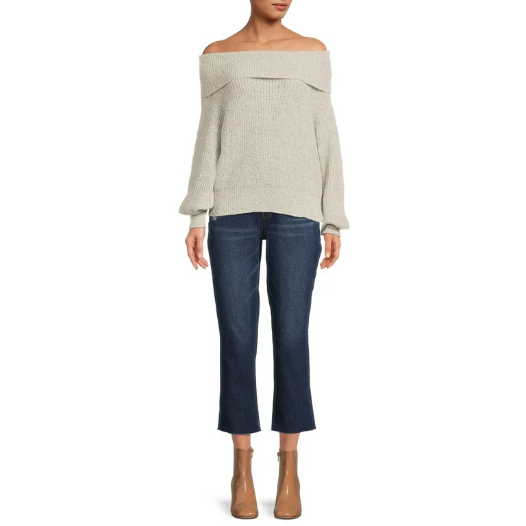 Dreamers by Debut Women's Off the Shoulder Sweater | Walmart (US)