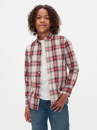 Kids Organic Cotton Poplin Shirt | Gap (US)