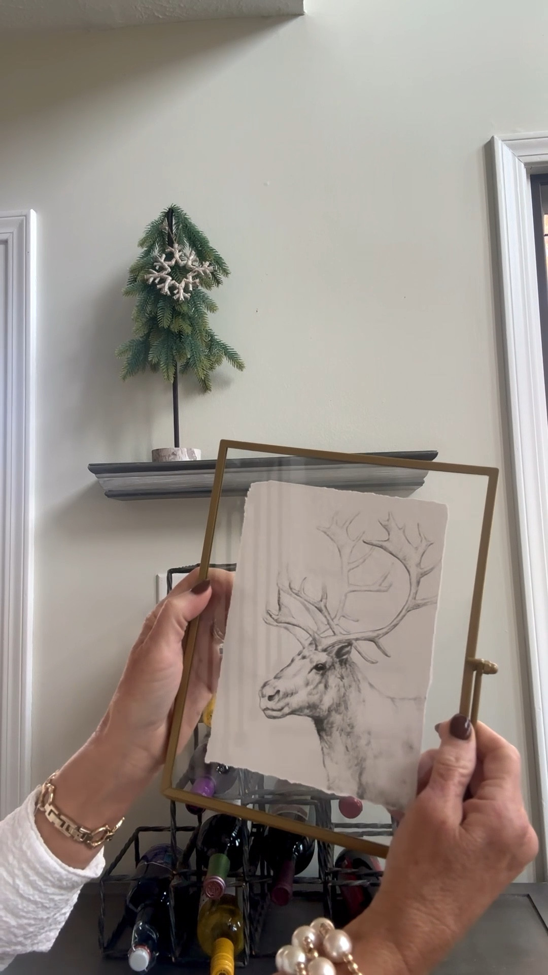 Style my shelf with me-I had some new items from the #walmart holiday collection-which knocked it outing the park this year! I took these from Thanksgiving and will use them until spring. #homedecor #holidaydecor #winterdecor 

#LTKHome #LTKHoliday #LTKSeasonal