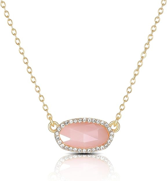 SEADAY 14K Real Gold Plated Necklace for Women,Valentines Gifts for Women,Pendant Necklace Everyd... | Amazon (US)