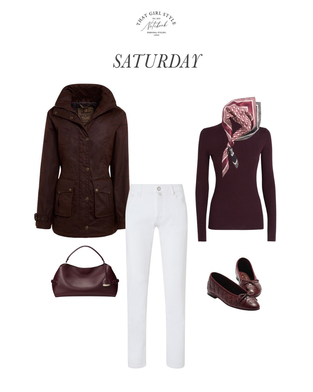 Look 125 | Coat Holland Cooper, Jeans Jacob Cohën, Top Maje, Bag Ralph Lauren, Shoes Chanel, Scarf Christian Dior

#LTKwinter #LTKluxury #LTKstyletip