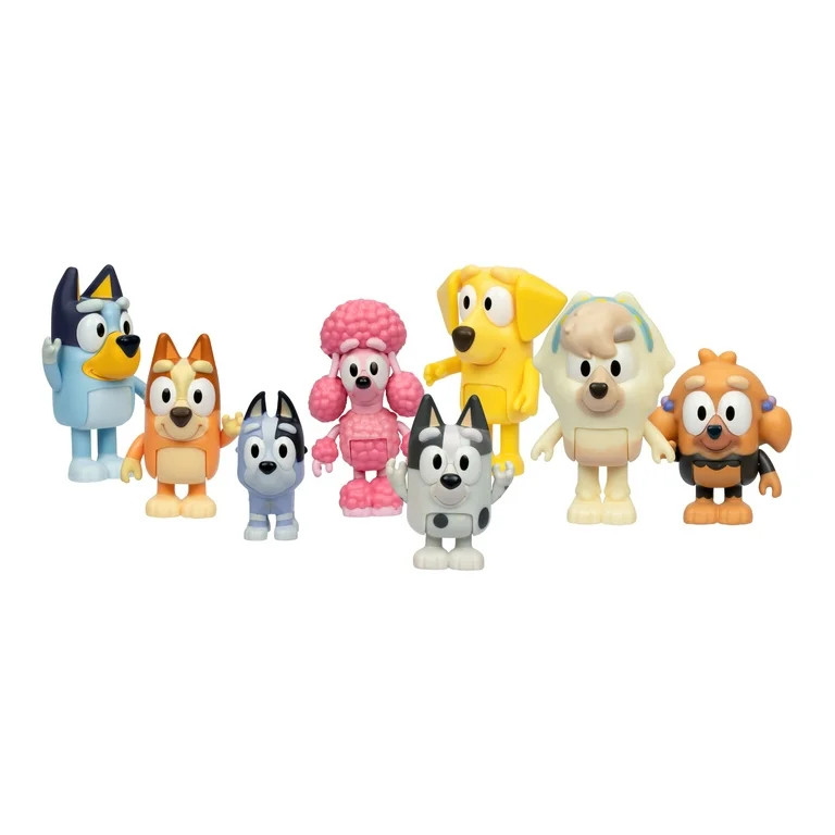 Bluey Neighborhood Friends 8 Pack, 2-2.5 Inch Articulated Figures, Ages 3+ | Walmart (US)