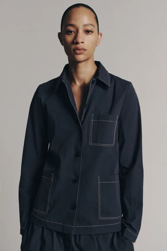 ZW COLLECTION TOPSTITCHED SHIRT | Zara UK