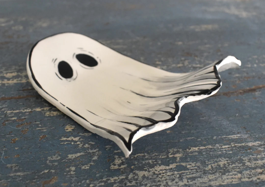 Doodle Sheet Ghost Spoon Rest | Etsy (US)