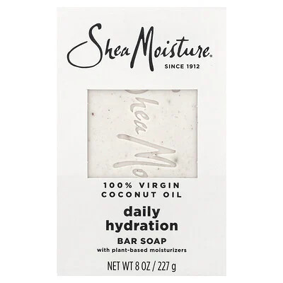 SheaMoisture, Daily Hydration Bar Soap, 100% Virgin Coconut Oil, 8 oz (227 g) | iHerb
