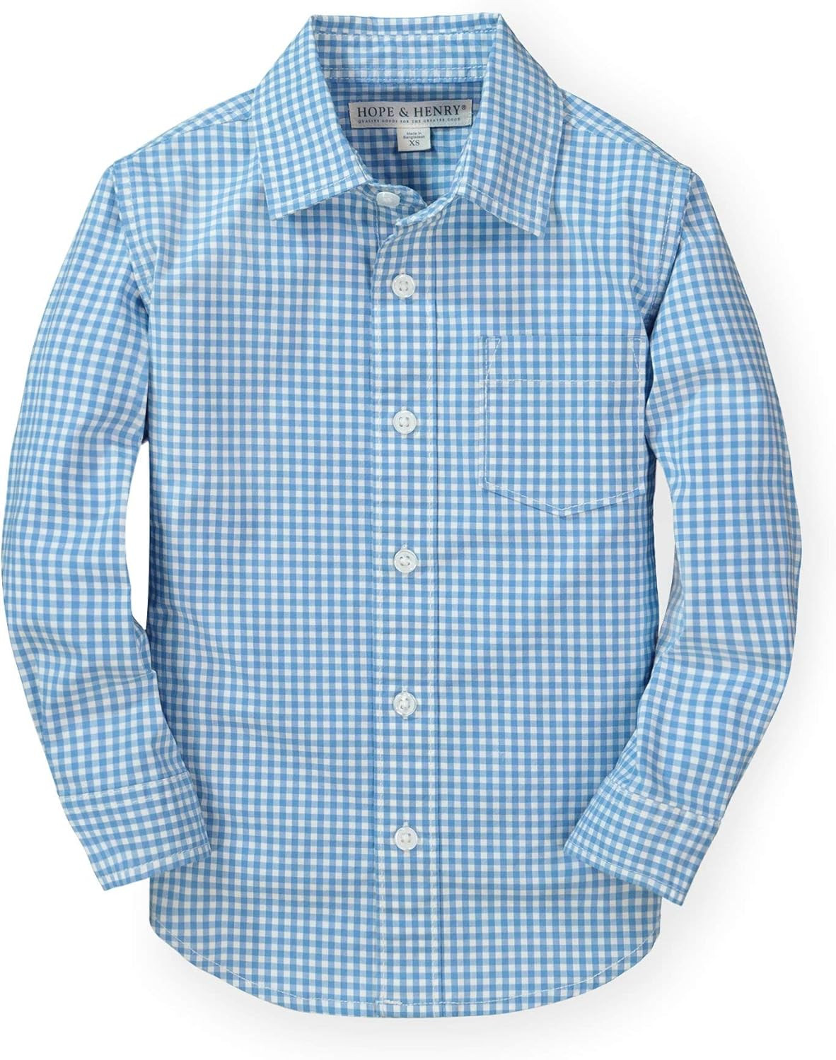 Hope & Henry Boys' Long Sleeve Stretch Poplin Button Down Shirt | Amazon (US)